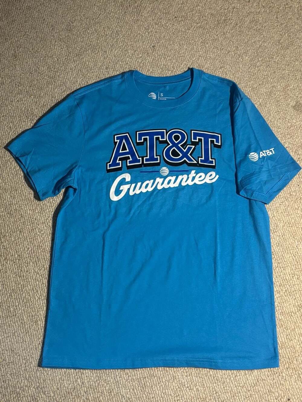 AT&T Employee Blue "Guarantee" Graphic T-Shirt Adult Size S